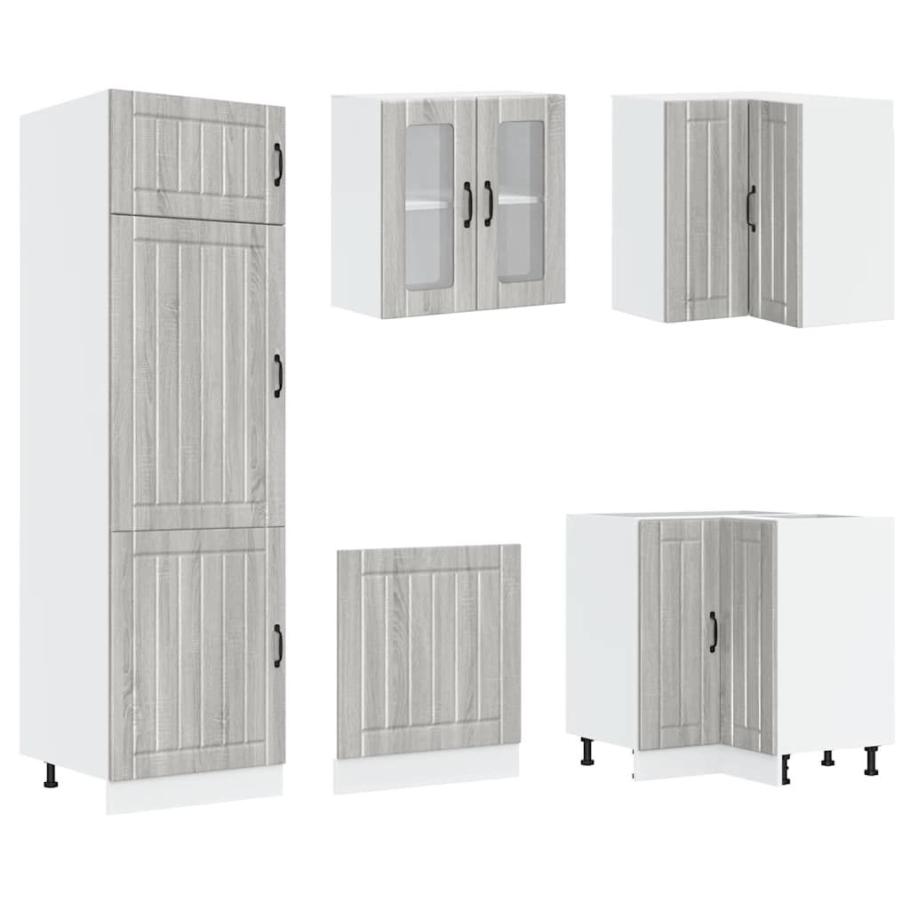14-tlg. Küchenschrank-Set Lucca Weiß Holzwerkstoff