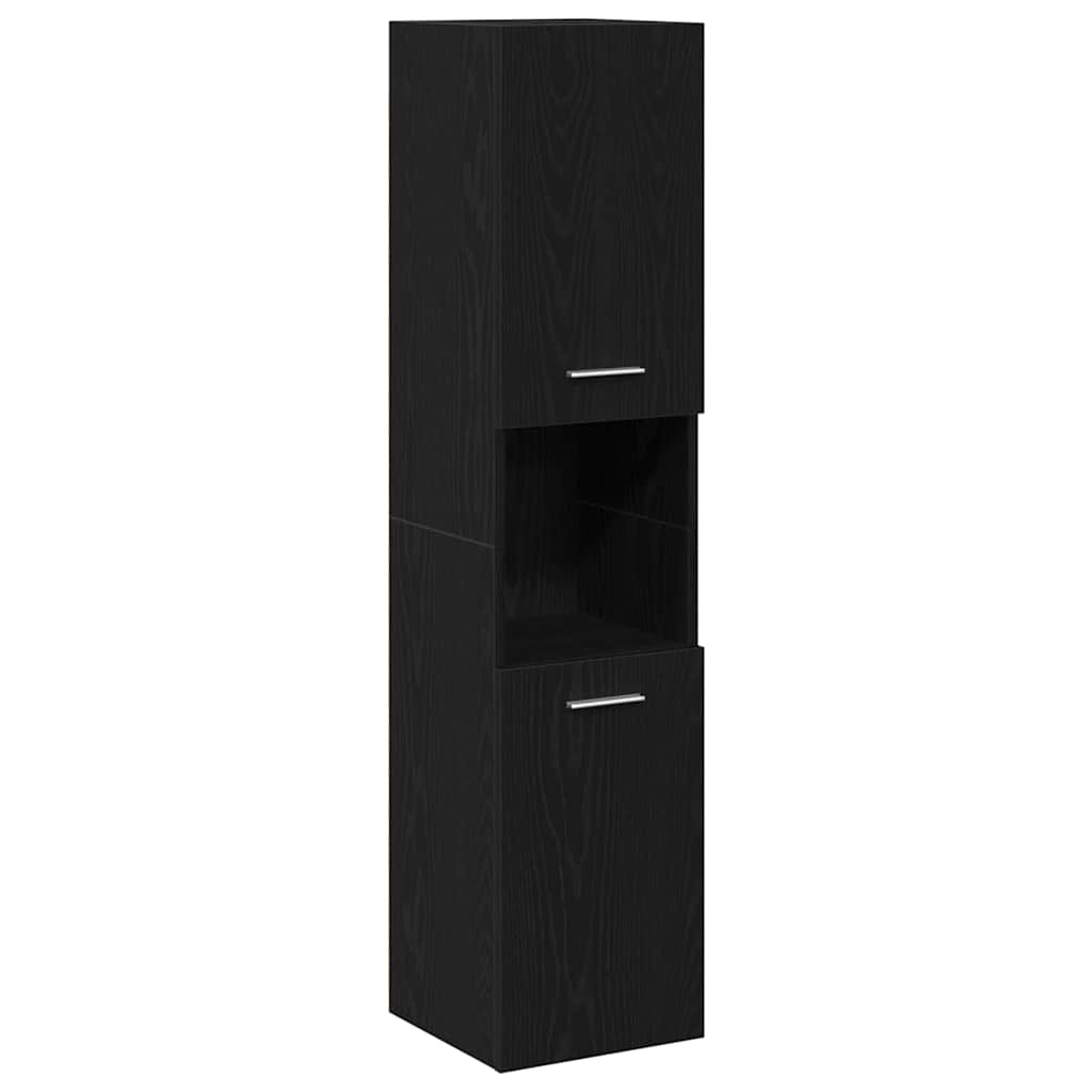 Badezimmerschrank Weiß 30x30x130 cm Holzwerkstoff