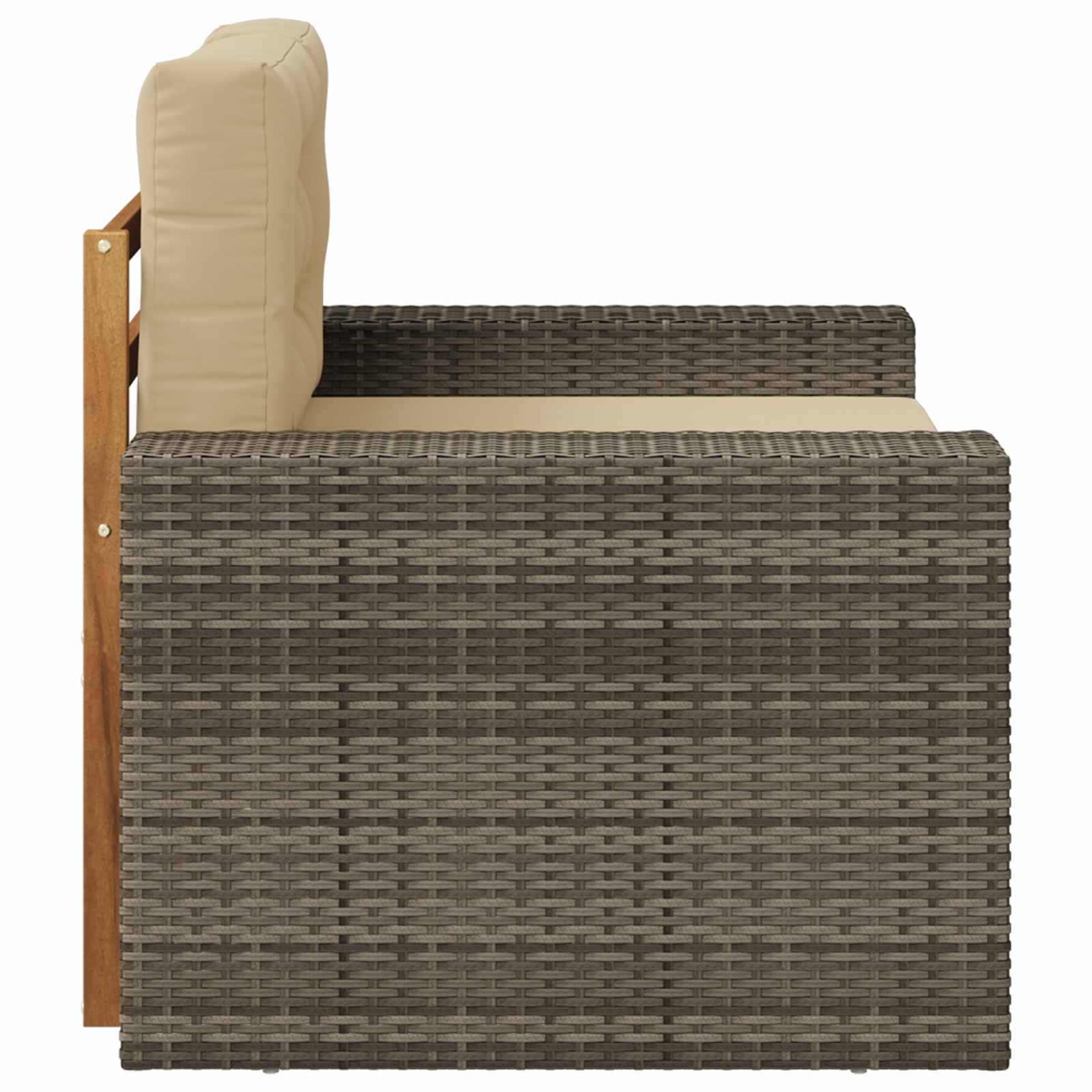 2 Stück Outdoor-Sofa Natur