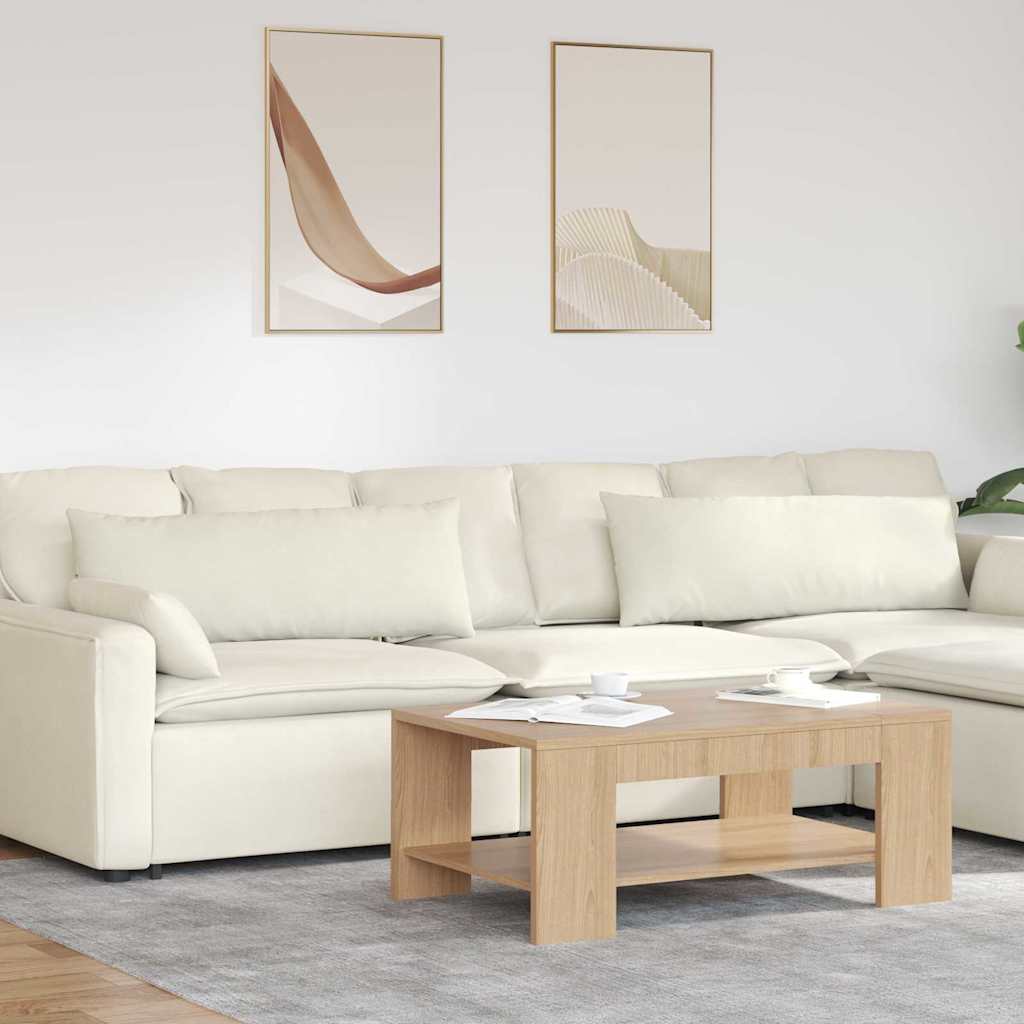 Sofakissen 2 Stück Blau 50 x 30 cm Cordstoff