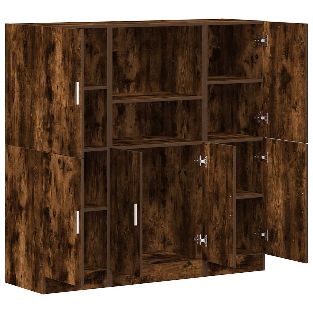 3-tlg. Küchenschrank-Set Weiß Holzwerkstoff