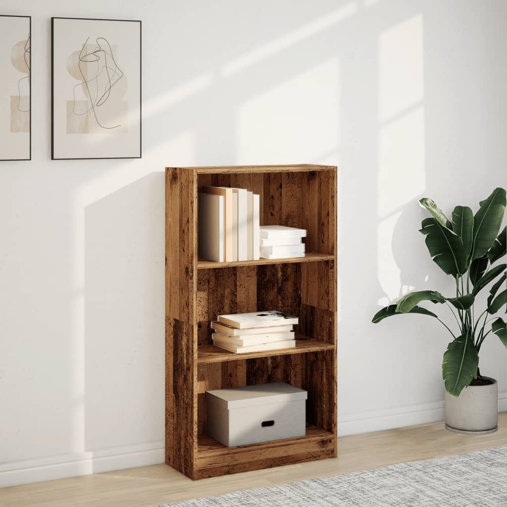 Bücherregal Weiß 40x24x75 cm Holzwerkstoff