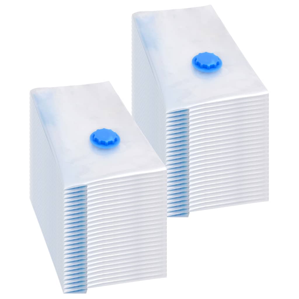 Aufbewahrungstaschen 5 pcs Transparent und Blau 70 x 50 cm