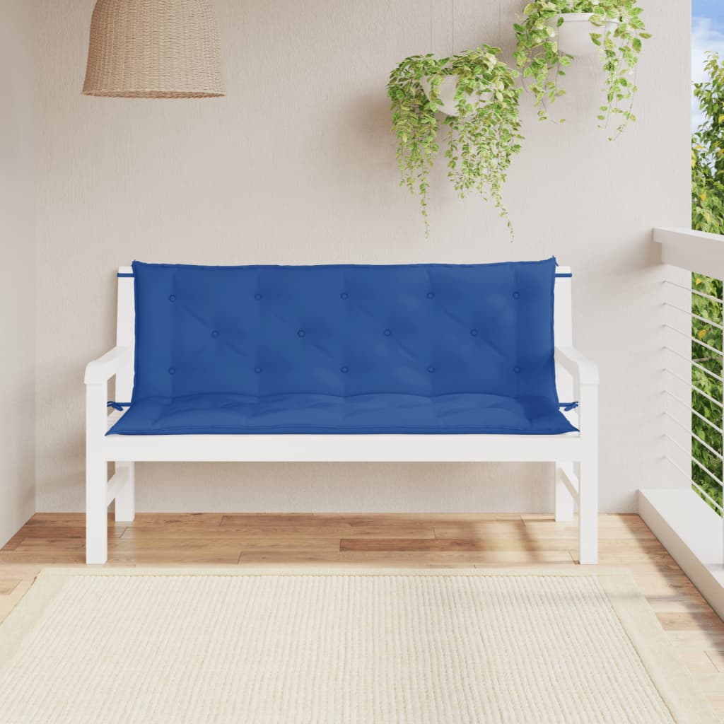 Gartenbank-Auflagen 2 Stk. Königsblau 100x50x7 cm Oxford-Gewebe