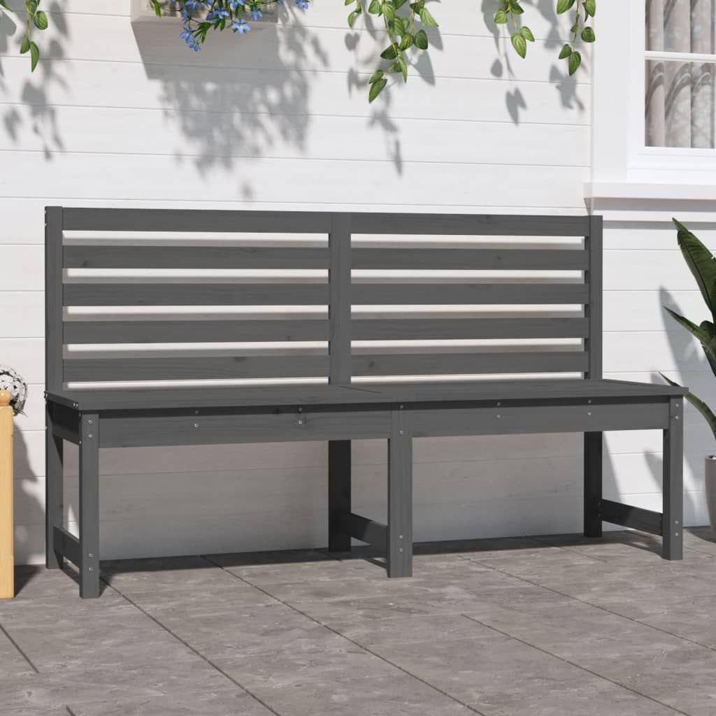 Gartenbank 109 cm Massivholz Kiefer