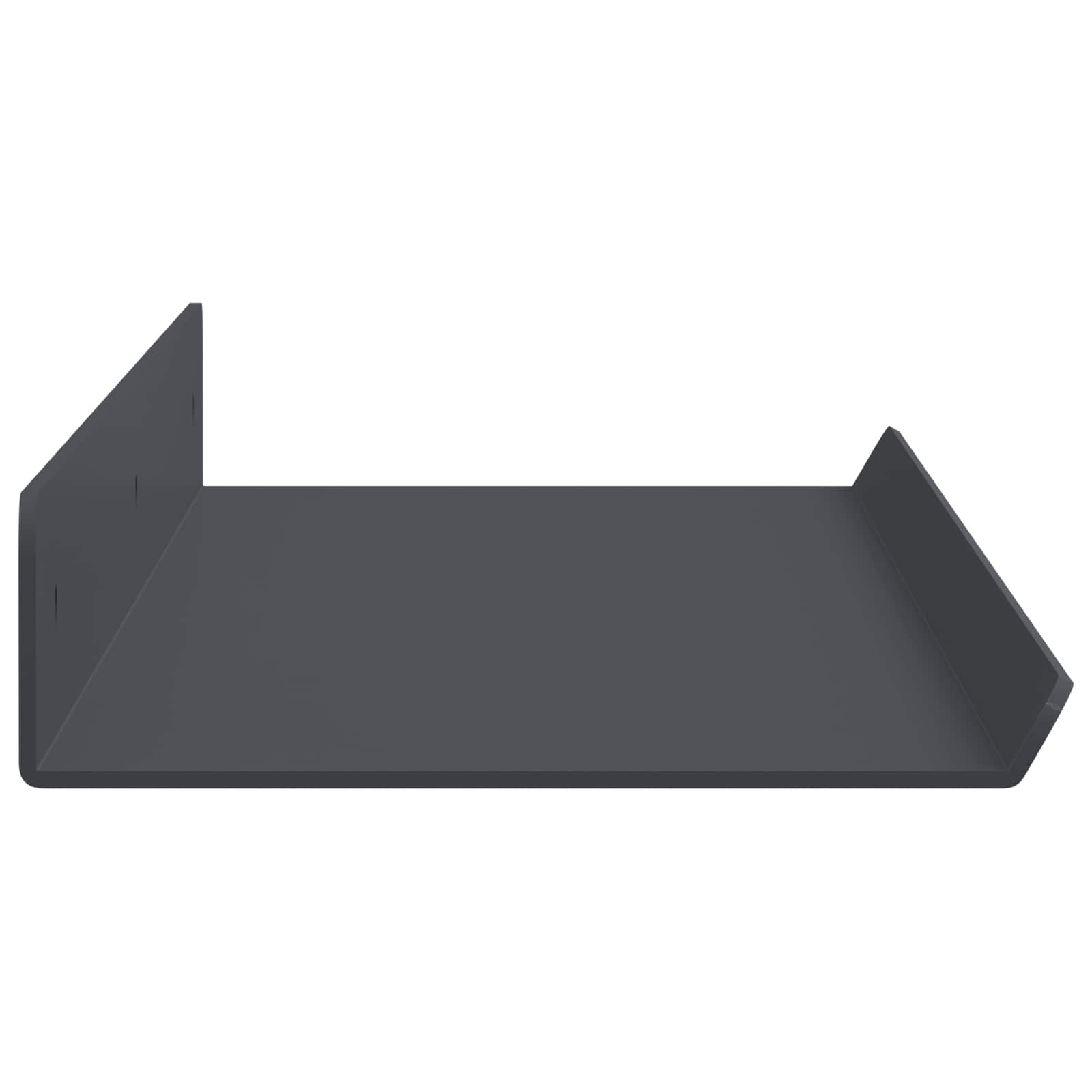 Schwebendes Regal 3 pcs Schwarz 40 x 9 x 2,5 cm Stahl