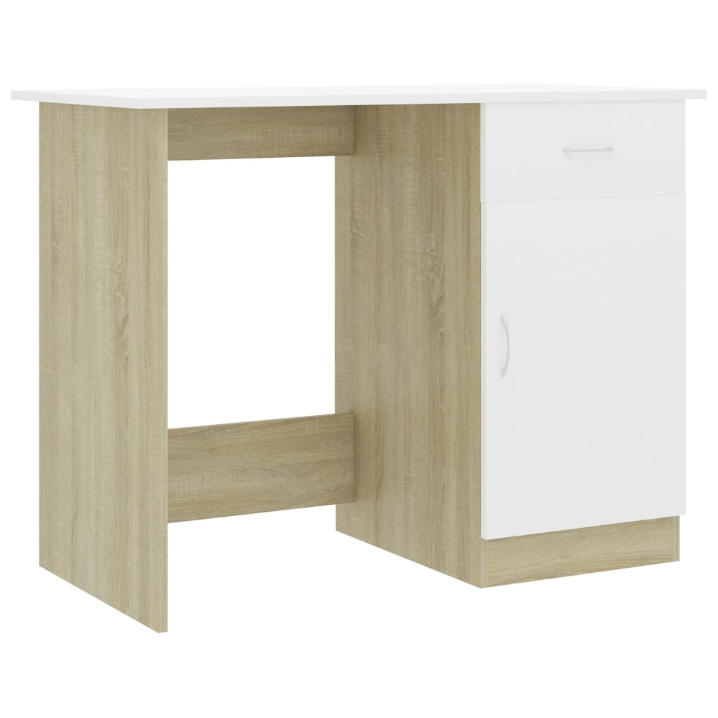 Schreibtisch Weiß 100×50×76 cm Holzwerkstoff