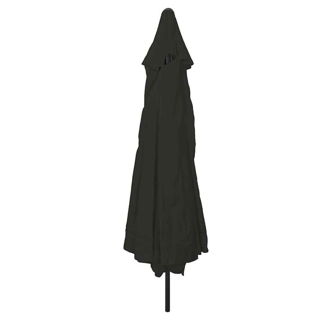 Garten-Sonnenschirm Sand 394 x 394 x 248 cm Polyester und Stahl