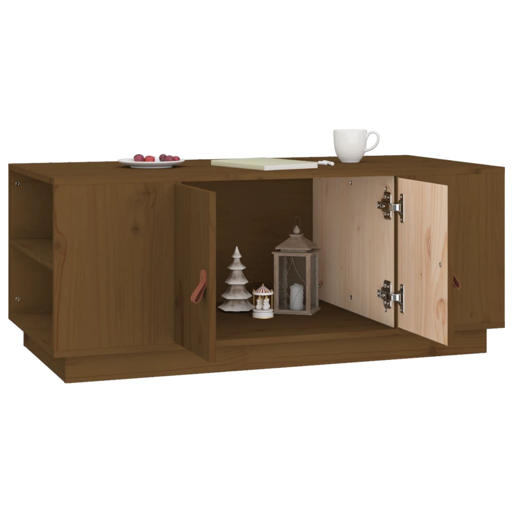 Couchtisch 100x50x41 cm Massivholz Kiefer