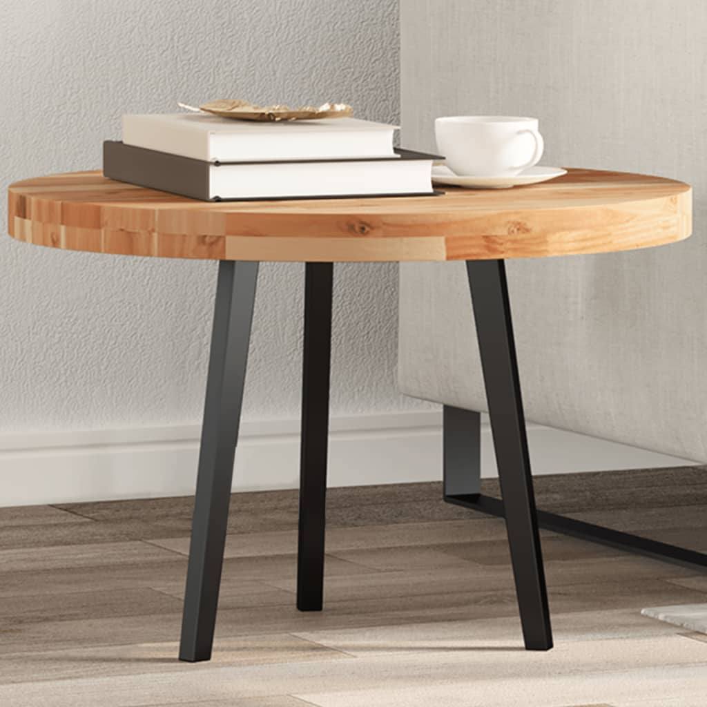 Tischplatte Rund Ø40x2 cm Massivholz Akazie