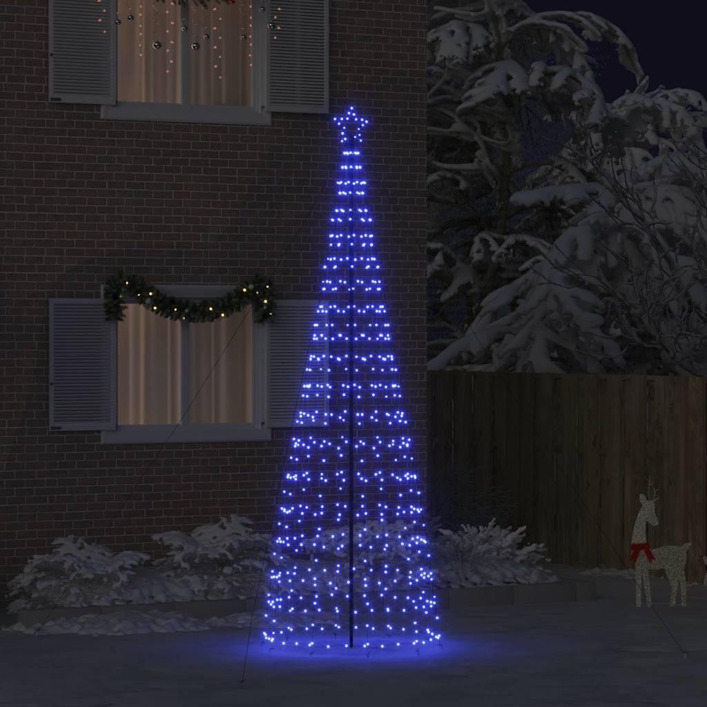 LED-Weihnachtsbaum mit Erdspießen 220 LEDs Warmweiß 180 cm