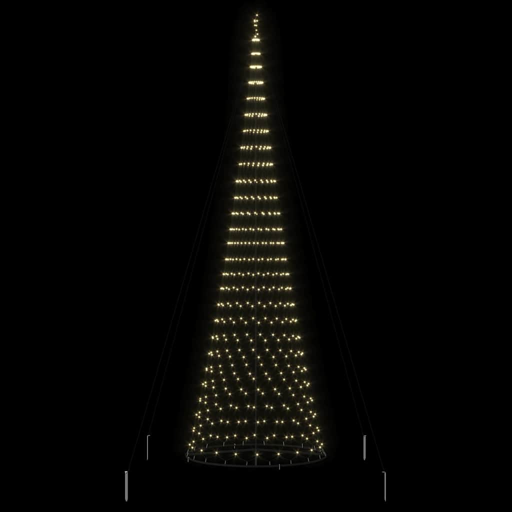 LED-Weihnachtsbaum mit 230 LEDs Mehrfarbig 184,5 cm Metall