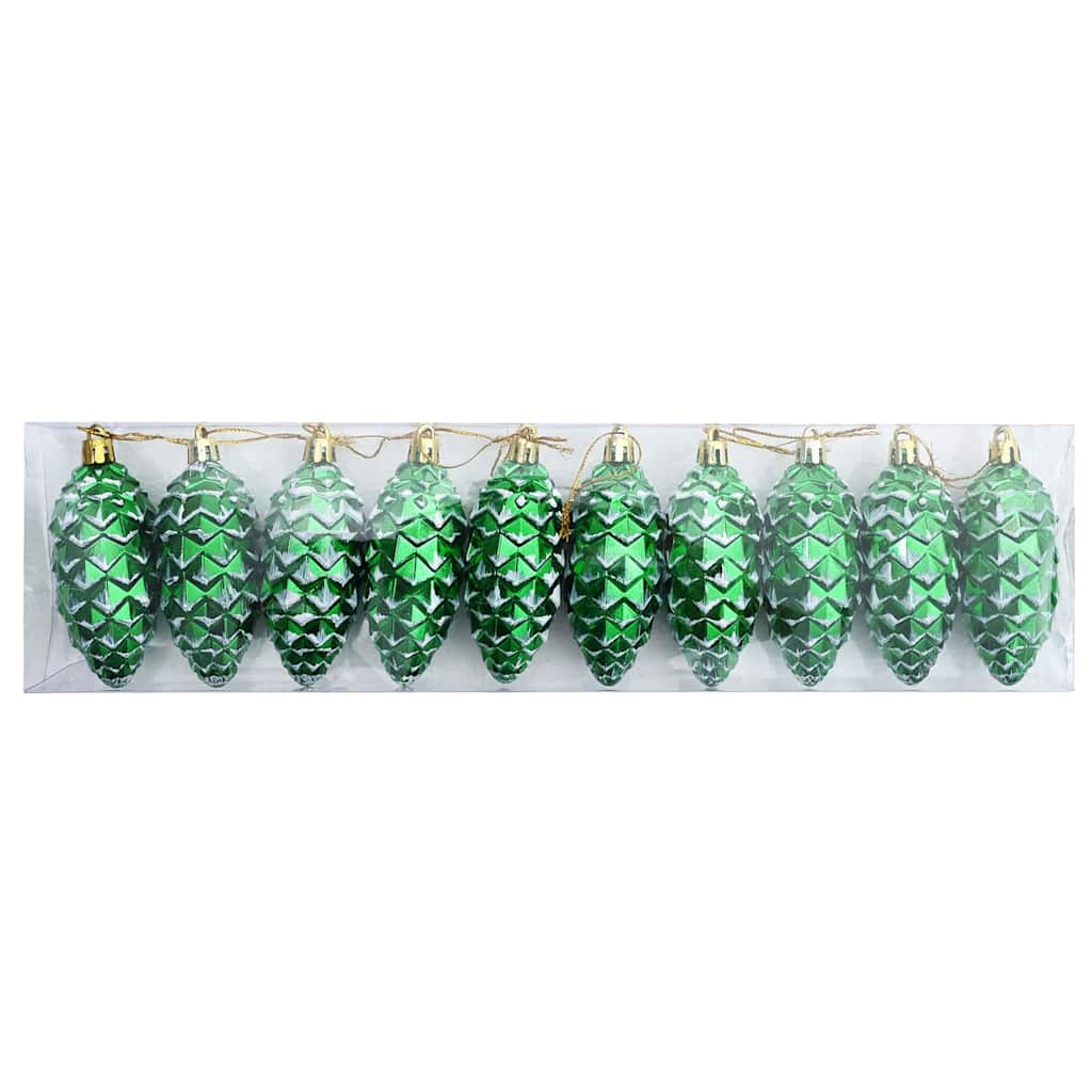 Weihnachts-Tannenzapfen Ball 40 pcs Silber Kunststoff