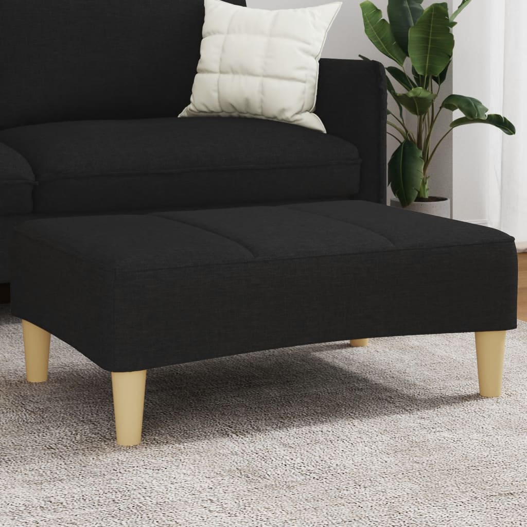 Fußhocker Hellgrau 77x55x31 cm Stoff