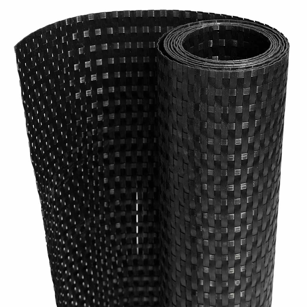 Balkon-Sichtschutz Anthrazit 300x90 cm Poly Rattan