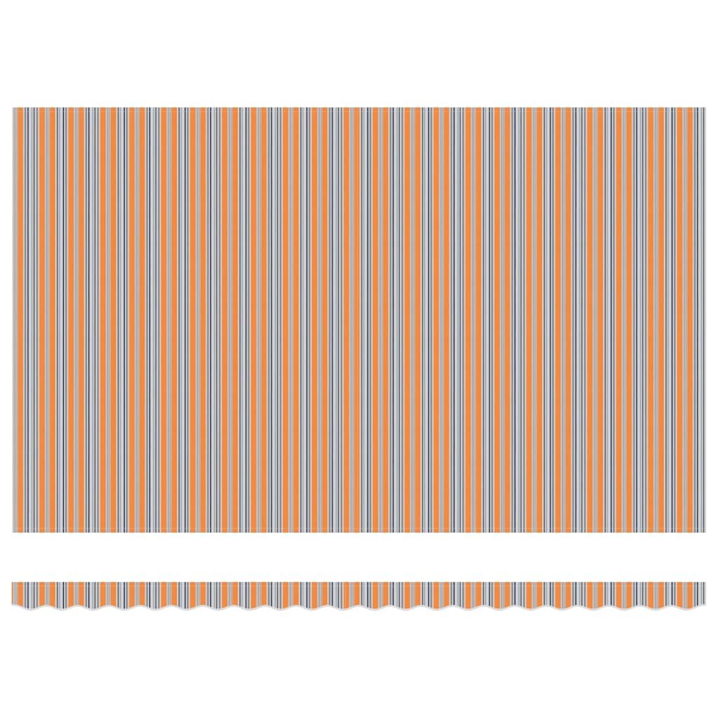 Manuelle Kassetten-Markise 350x250 cm Blau und Weiß
