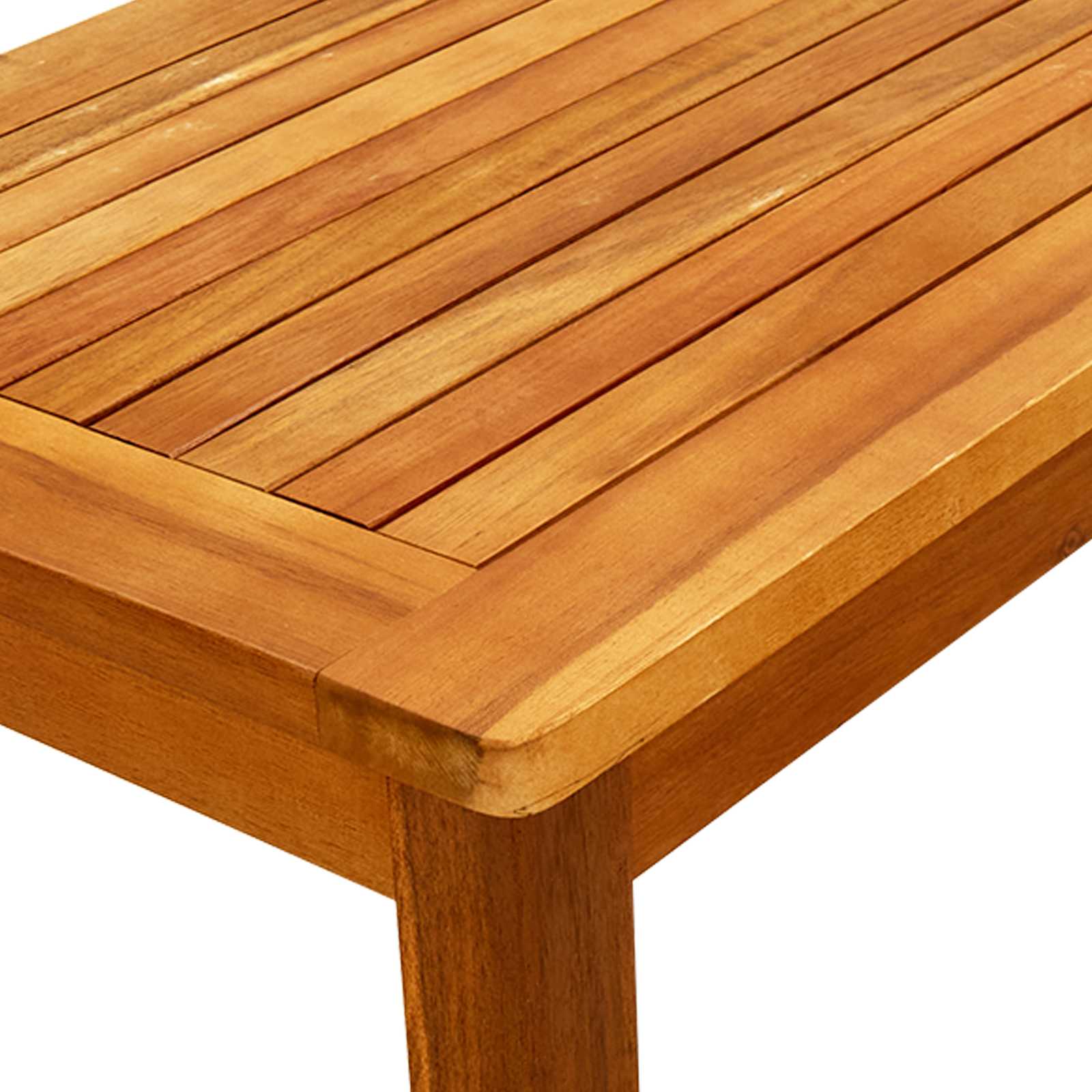 Couchtisch Helles Akazienholz 45 x 45 x 36 cm Massivholz Akazie