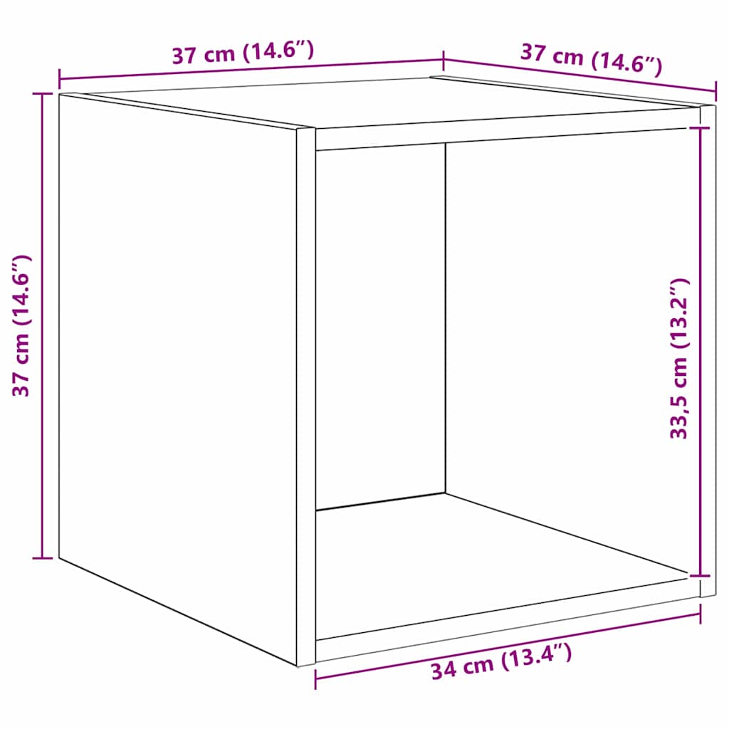 2-tlg. TV-Schrank-Set Grau Holzwerkstoff