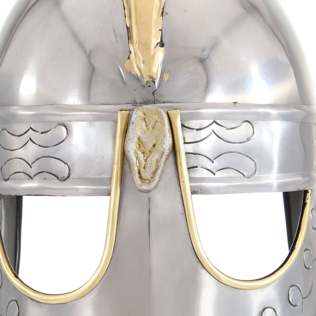 Preußische Pickelhaube Antik Replik für LARP Schwarz Stahl