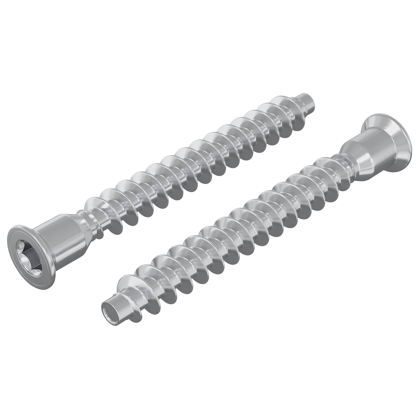 Confirmat-Schrauben 2 pcs Silber Ø5 x 40 mm Metall