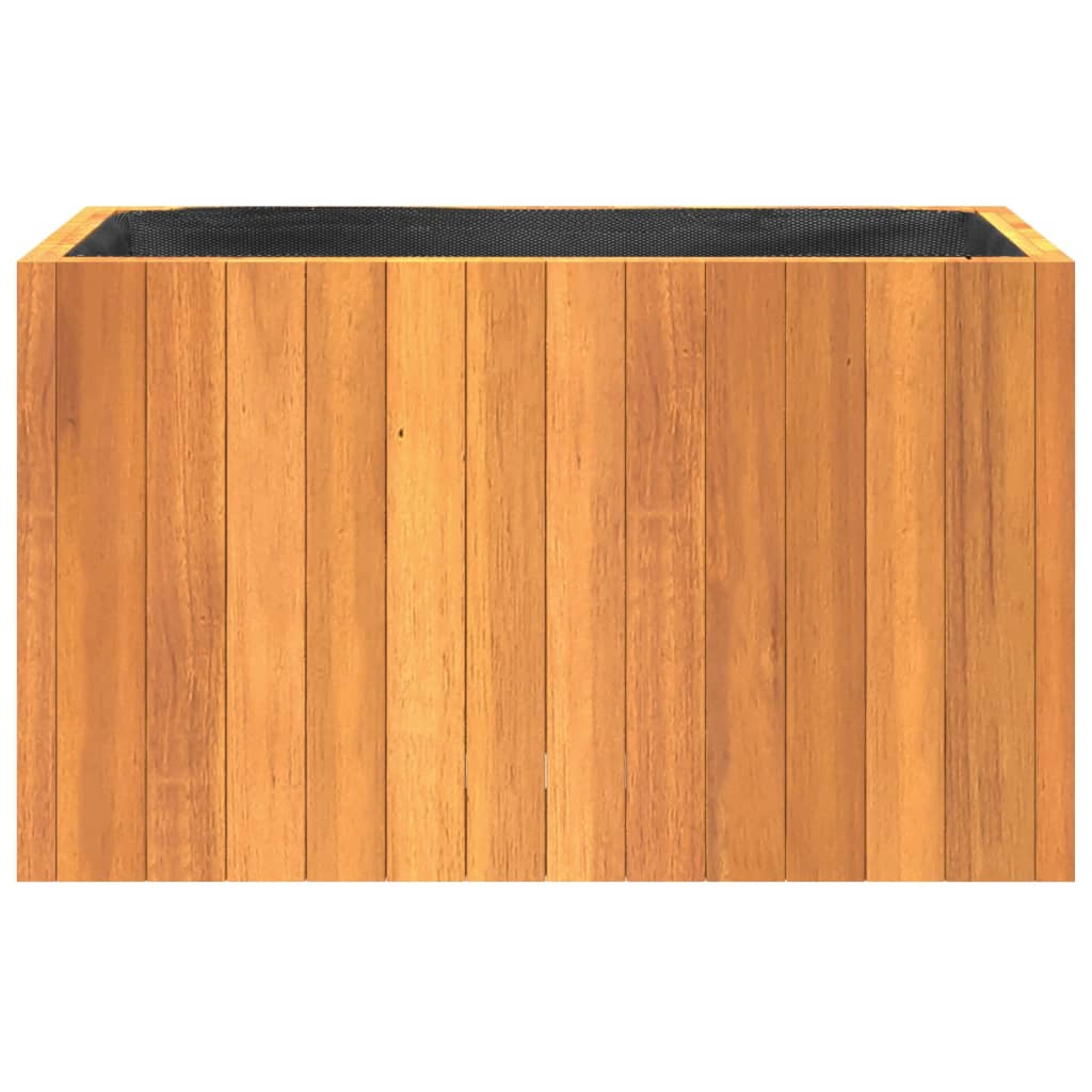 Pflanzkübel 25x25x25 cm Massivholz Akazie