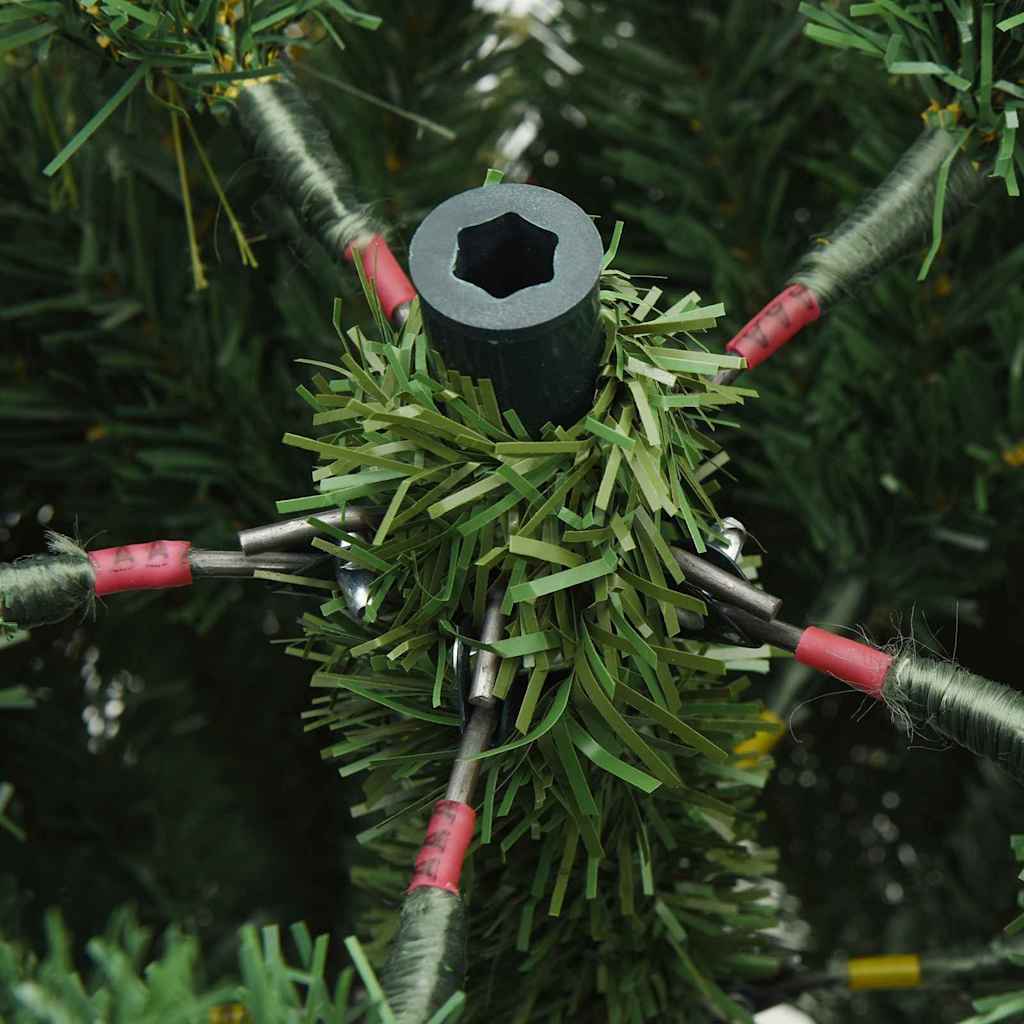 Künstlicher klappbarer Weihnachtsbaum mit Ständer Grün 120 cm