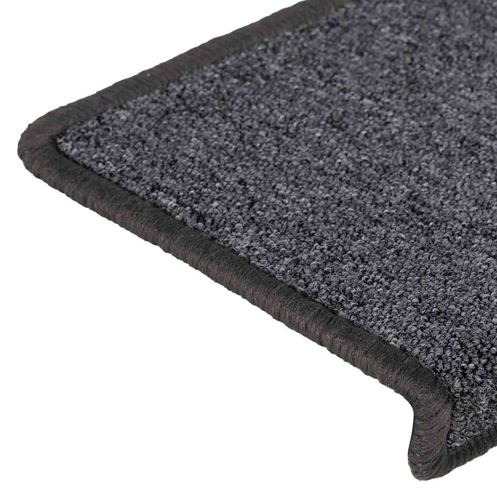 Stufenmatten 15 Stk. 65x21x4 cm Anthrazit Rechteckiger Rand