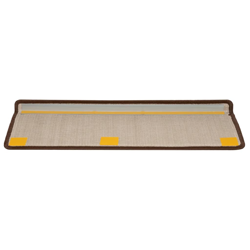 Stufenmatten 15 Stk. 65x21x4 cm Grau Rechteckiger Rand