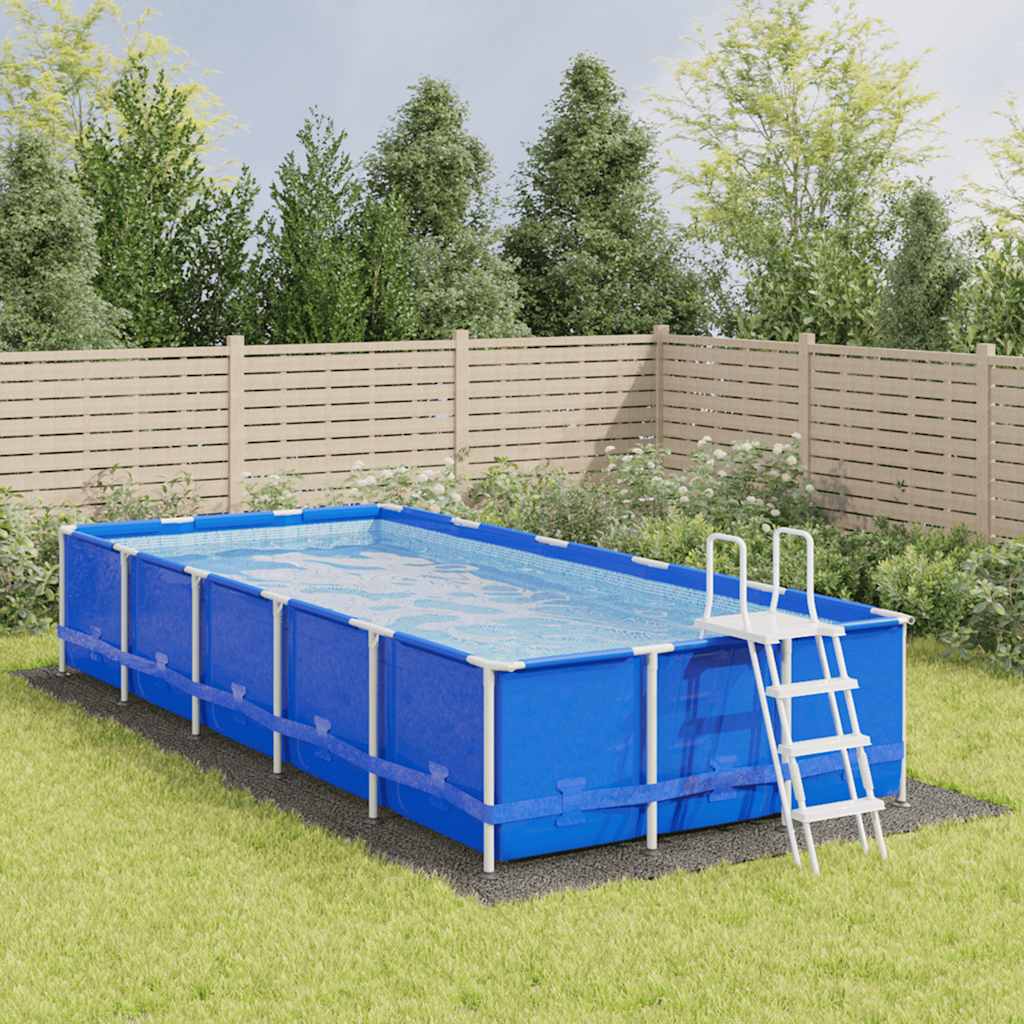 Bodenfolie für Pools Schwarz 300 x 220 x 0,1 cm Vliesstoff