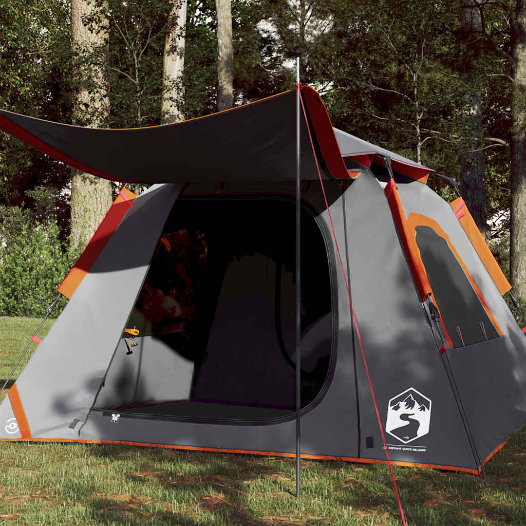 Kuppel-Campingzelt 4 Personen Grün Quick Release