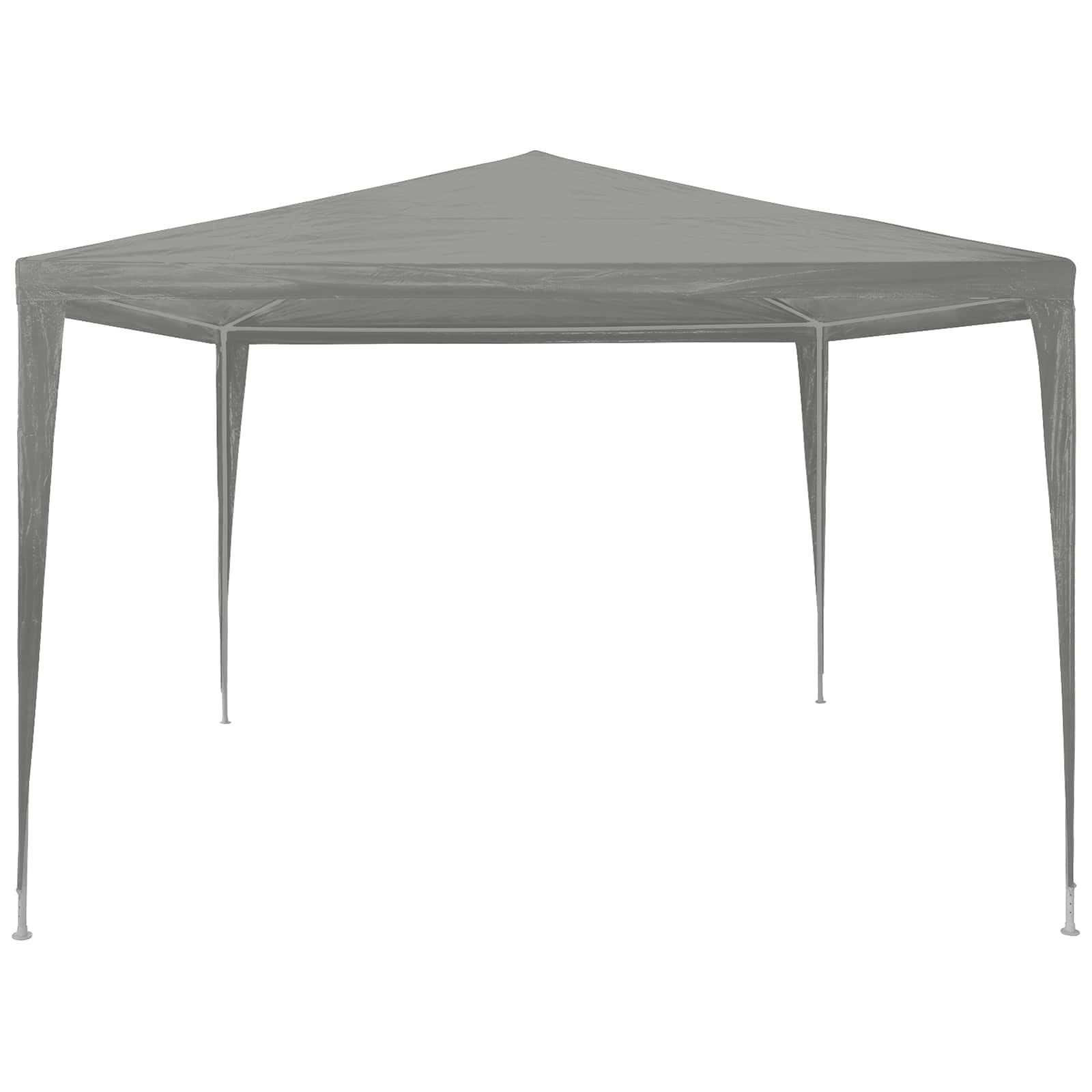 Partyzelt 400 x 300 x 255 cm Rot PE und Stahl