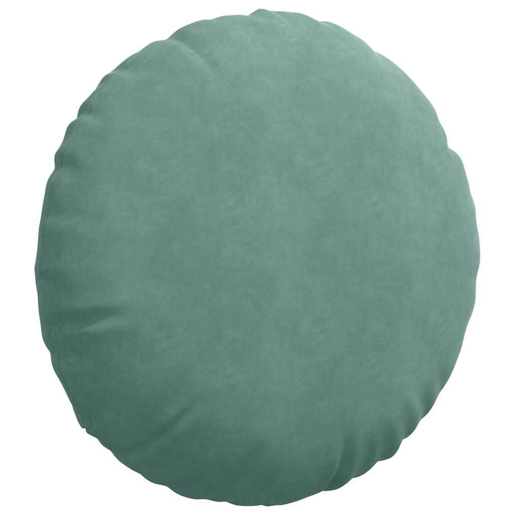 Sitzkissen 2 pcs Blau Ø30 x 13 cm Samt
