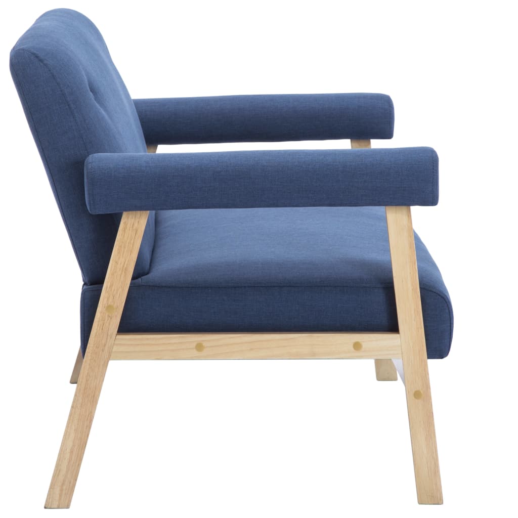 2-Sitzer-Sofa Stoff Hellgrau