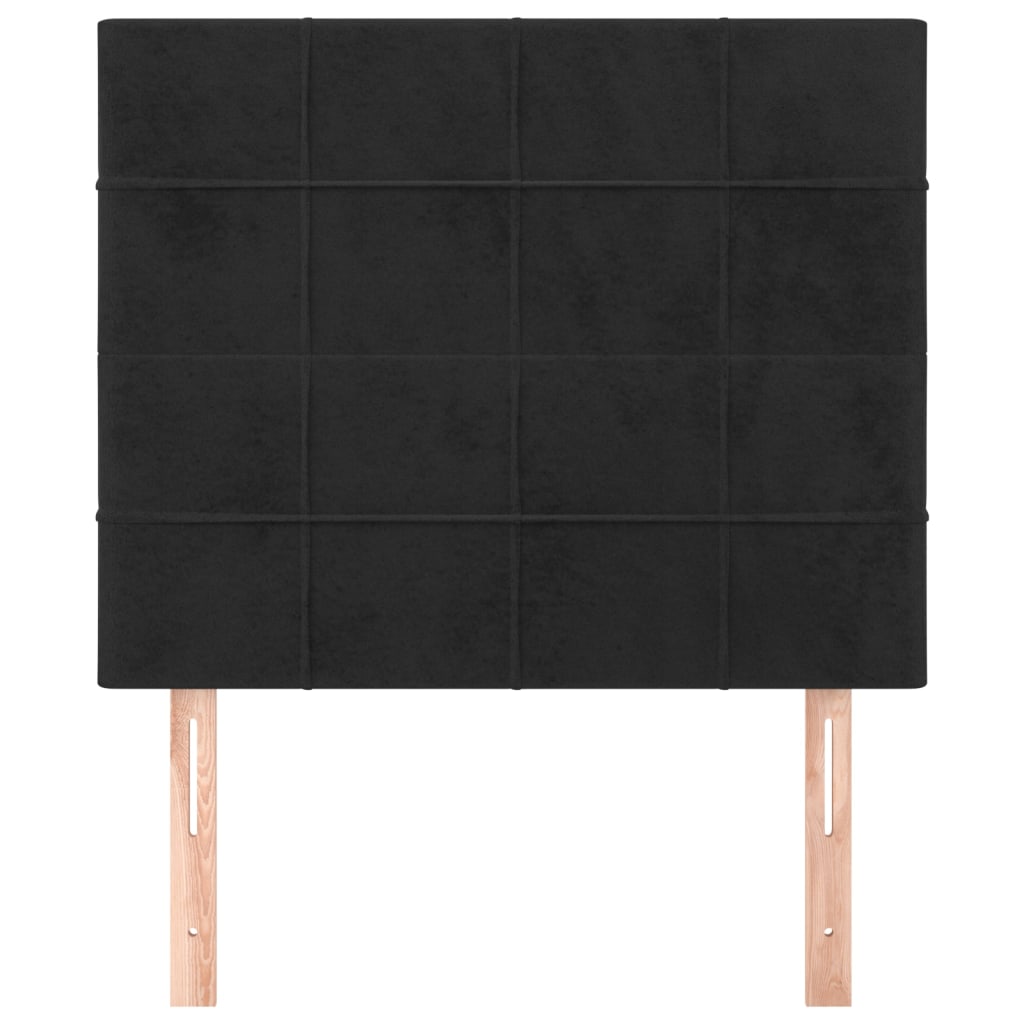 Kopfteil Hellgrau 80x5x118/128 cm Samt