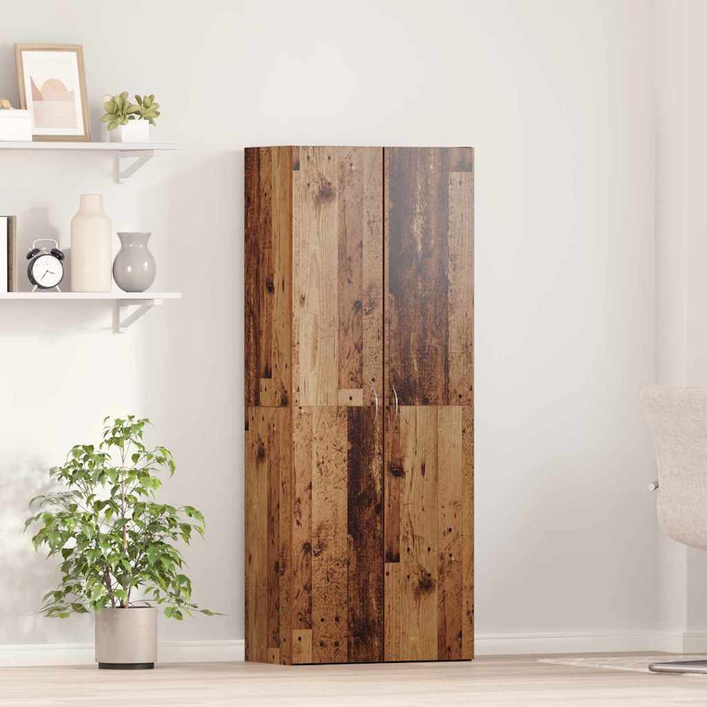 Aktenschrank Weiß 60x32x153 cm Holzwerkstoff
