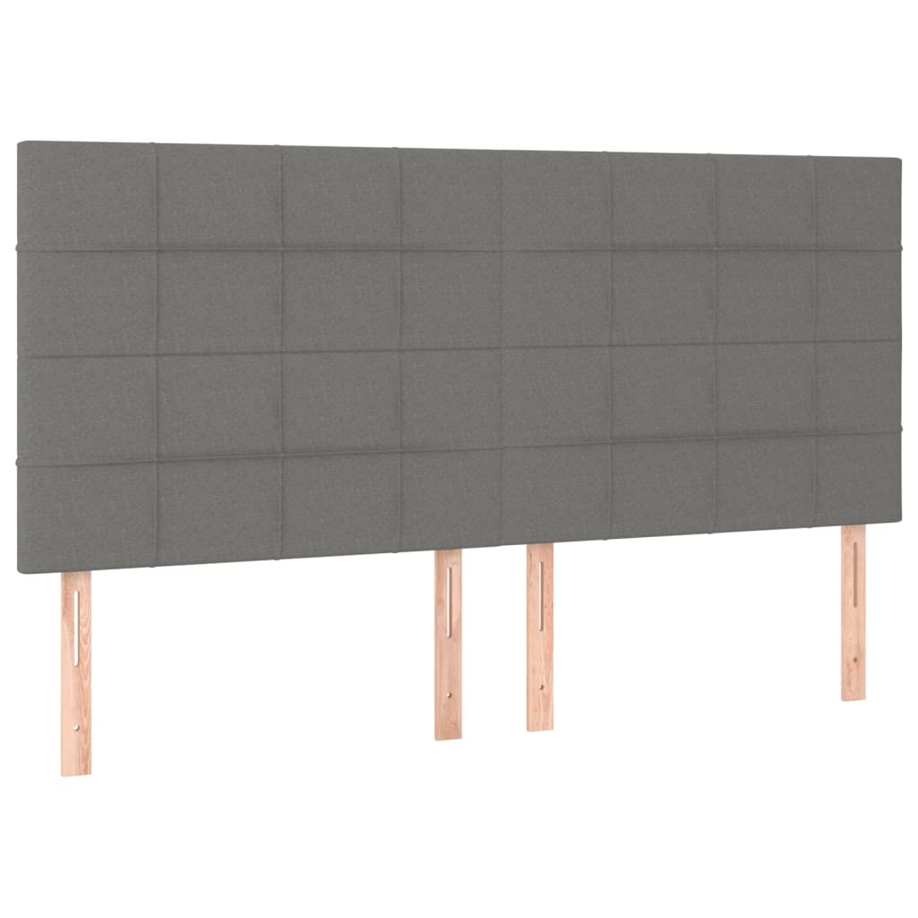 Kopfteil Hellgrau 80x5x118/128 cm Stoff