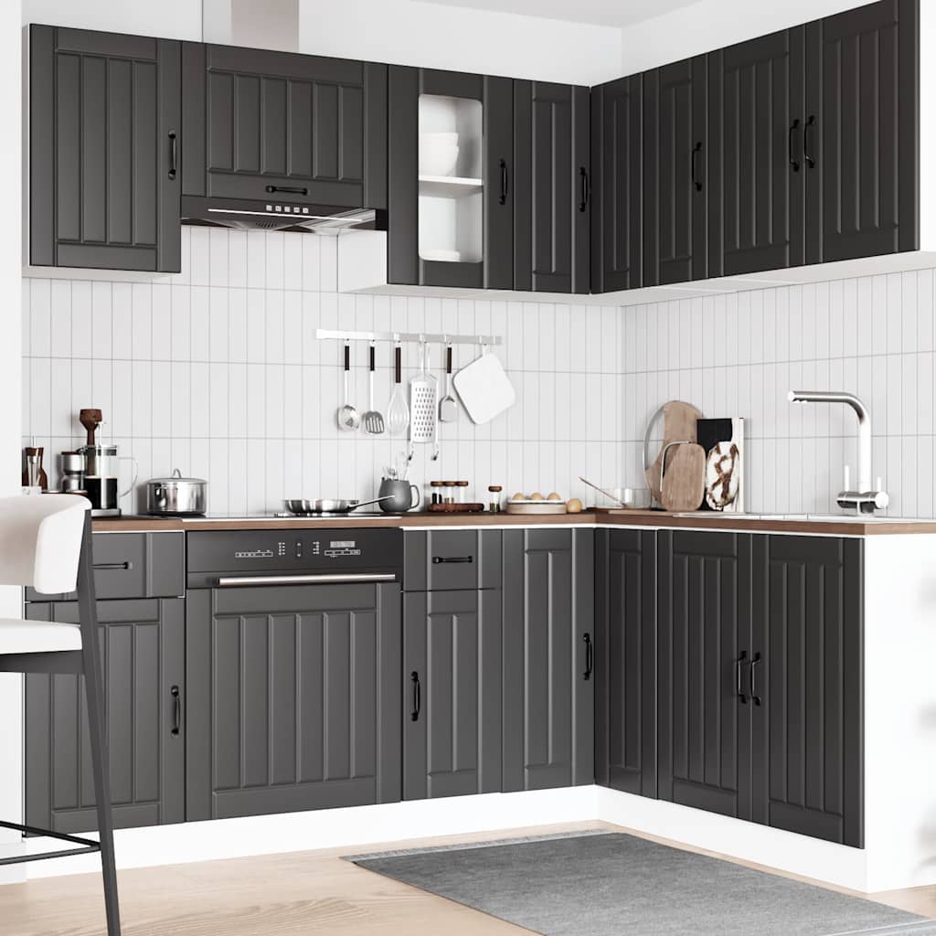 11-tlg. Küchenschrank-Set Lucca Weiß Holzwerkstoff