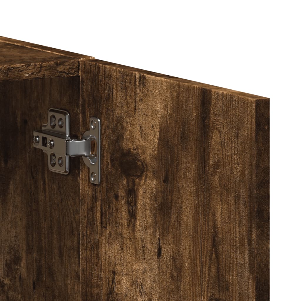 Aktenschrank Weiß 60x32x153 cm Holzwerkstoff