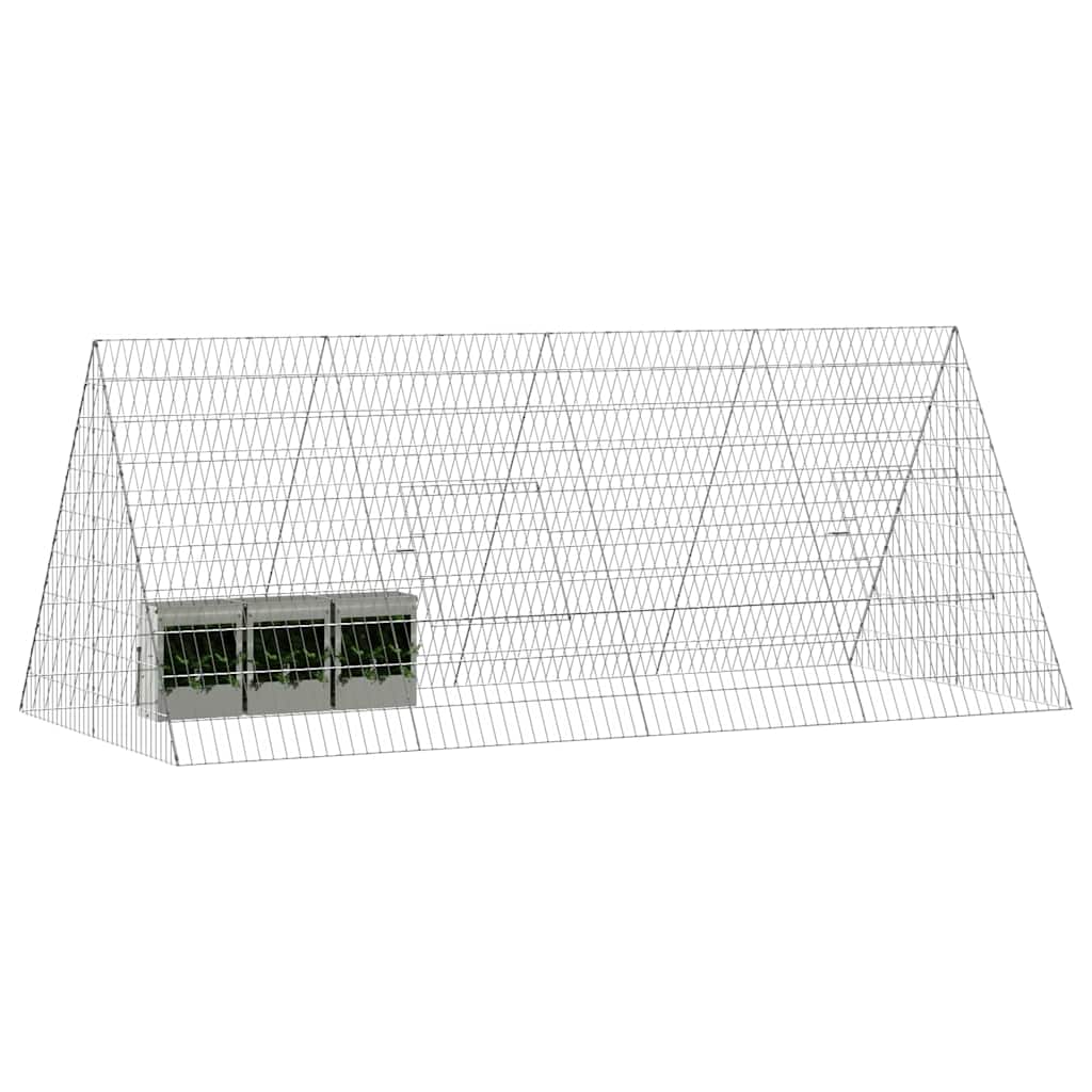Hasenkäfig Silber 110 x 100 x 85 cm Verzinkter Stahl