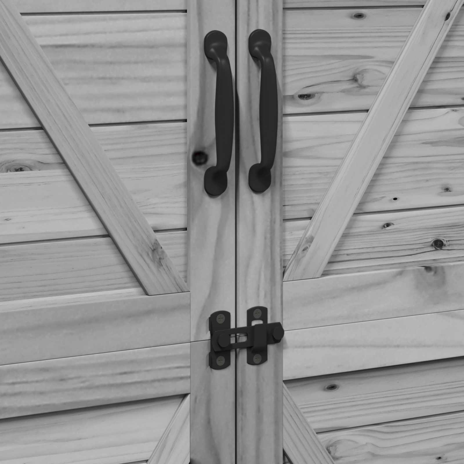 Gartenschuppen Natur 59,5 x 56 x 113,5 cm Massivholz aus Fichte