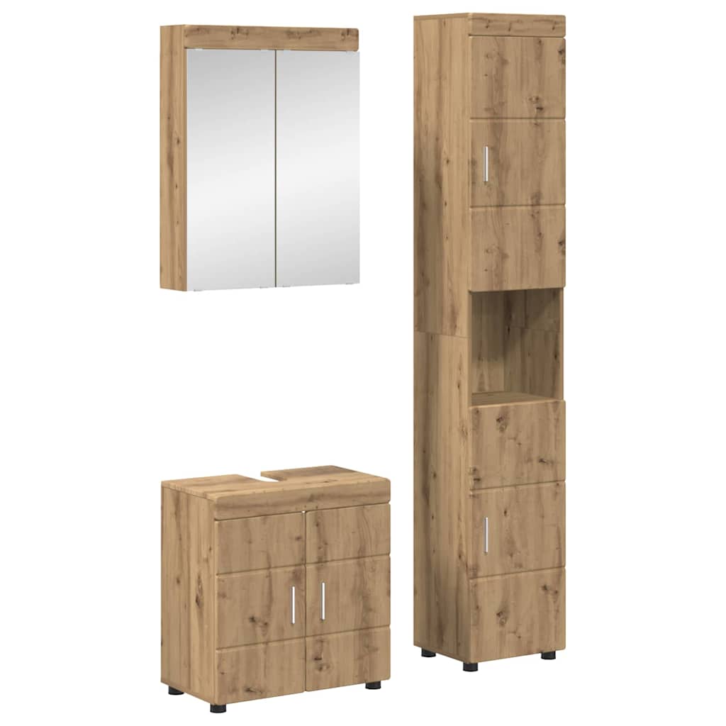 Badezimmermöbel-Set TULUM 2 pcs Weiß 60 x 34 x 63 cm