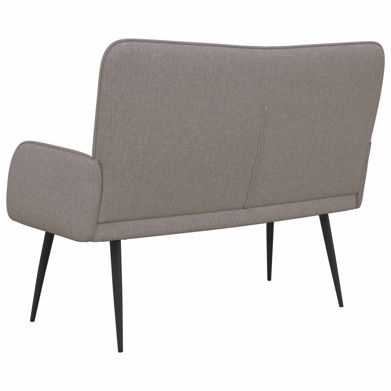 2-Sitzer Sofa Hellgrau 115 x 61 x 87 cm Stoff