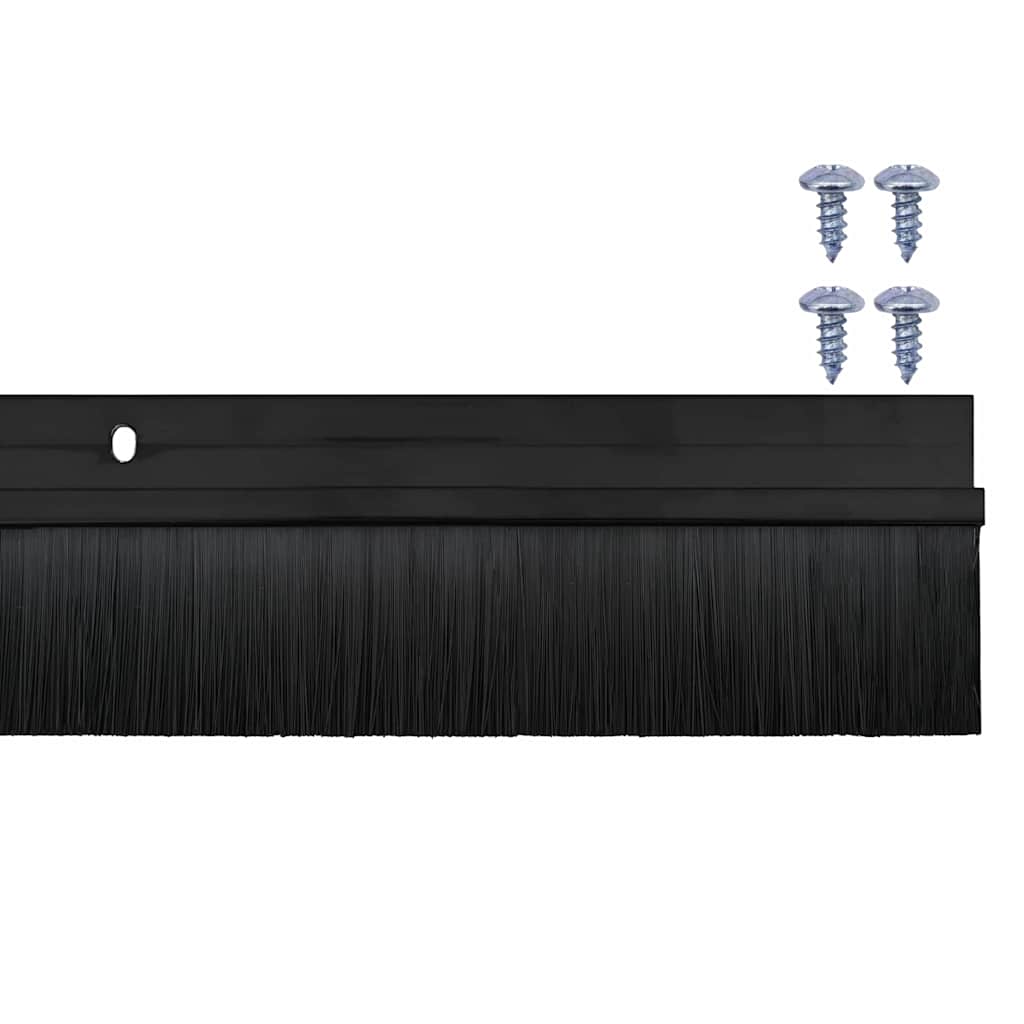 Aufsteck Türbürstendichtungen 2 pcs Braun 100 cm