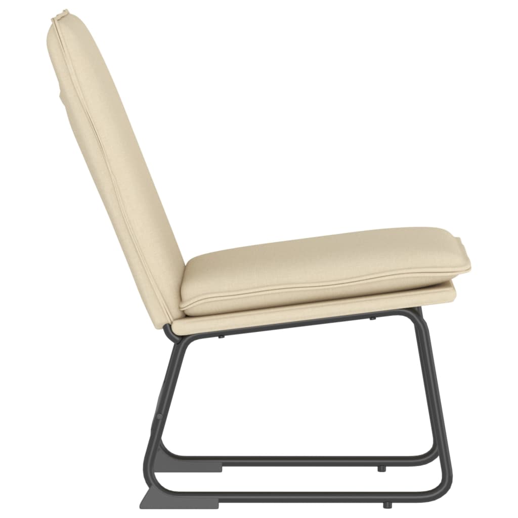 Loungesessel Hellgrau 52x75x76 cm Stoff