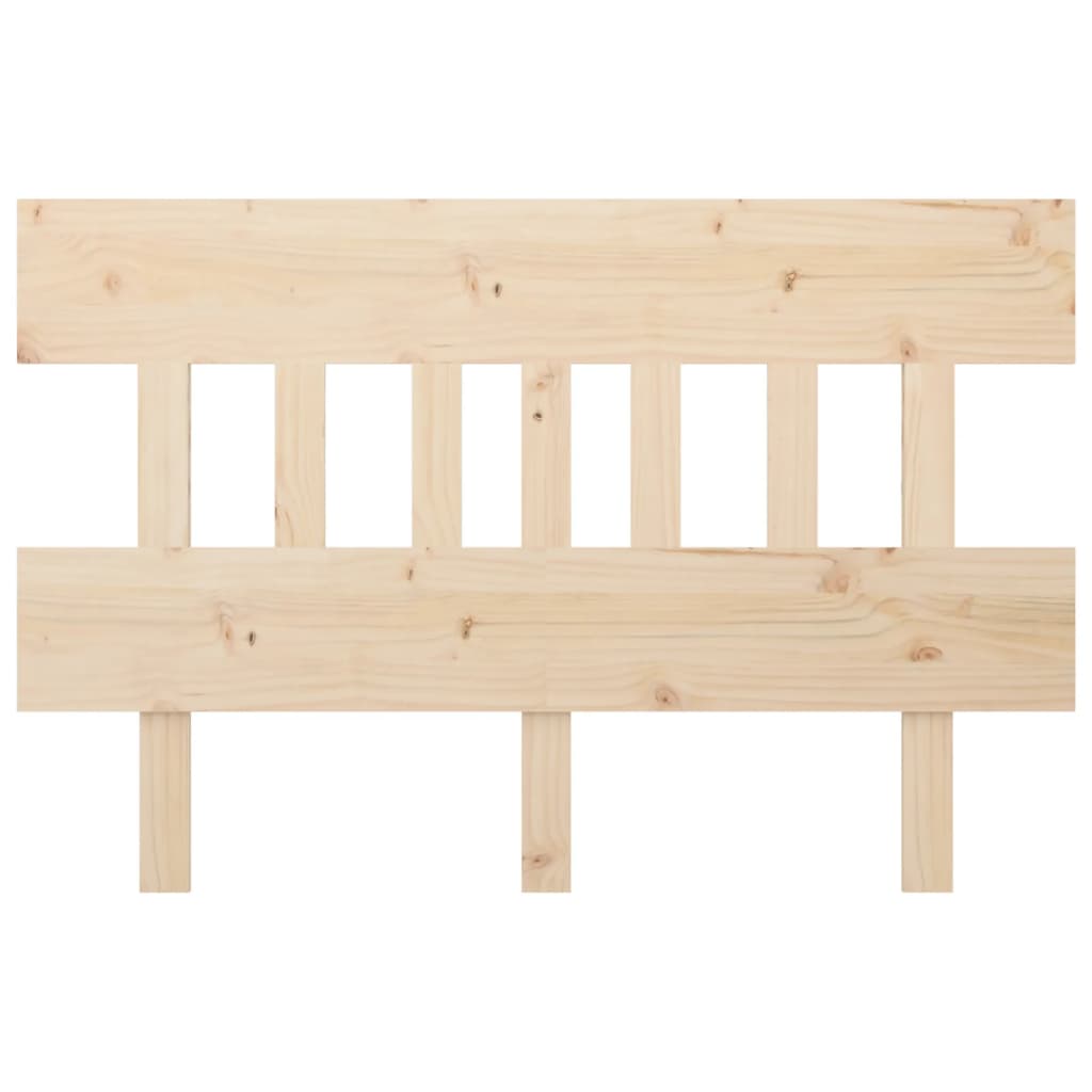 Bett-Kopfteil Schwarz 78,5x3x81 cm Massivholz Kiefer