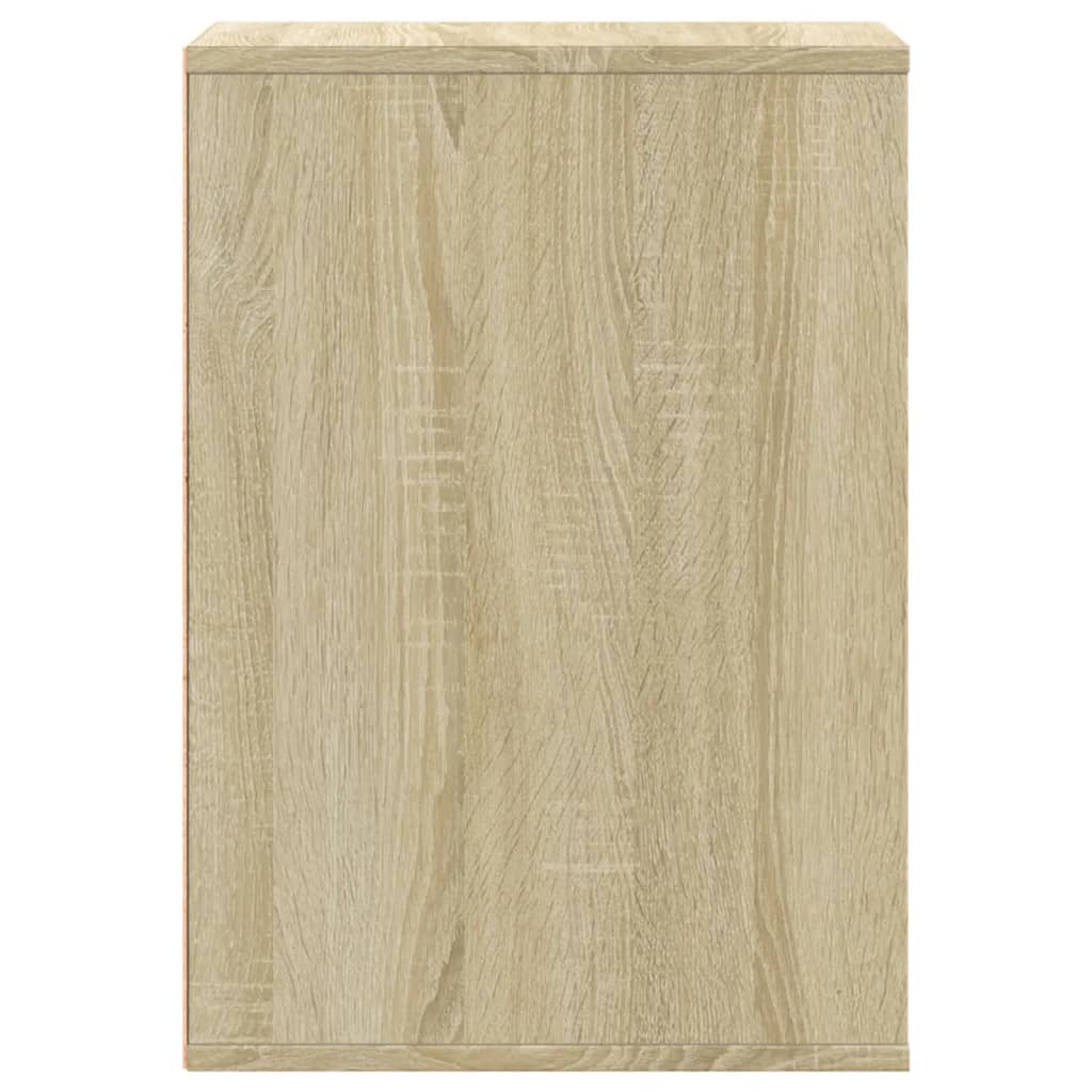 Schubladenschrank Schwarz Eichen-Optik 41 x 40 x 58 cm
