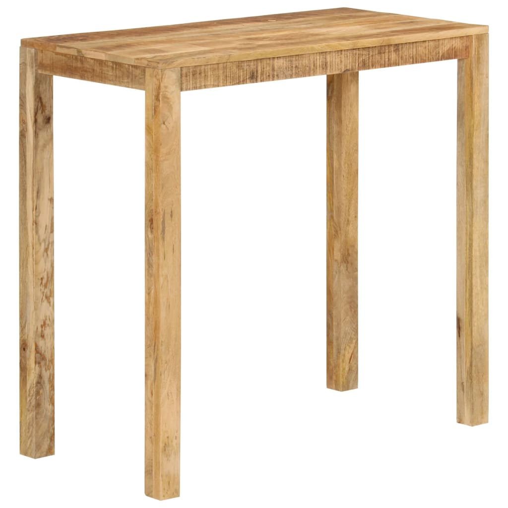 Konsolentisch 110x35x76 cm Raues Mangoholz