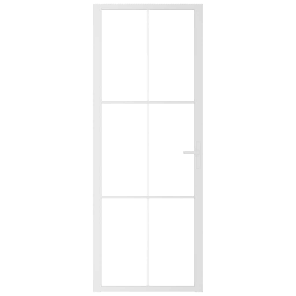 Innentür ESG Glas und Aluminium 76x201,5 cm Schwarz