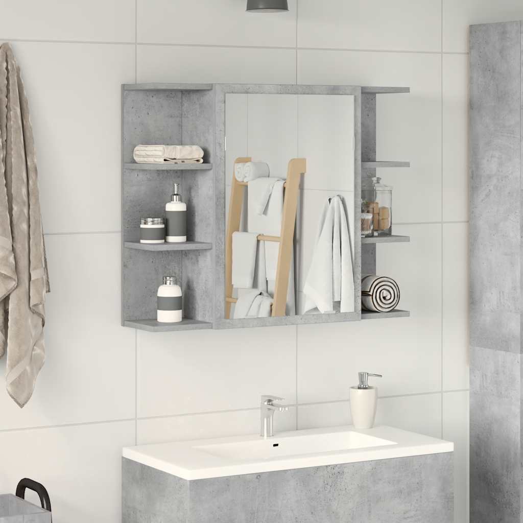 Bad-Spiegelschrank Weiß 80x20,5x64 cm Holzwerkstoff