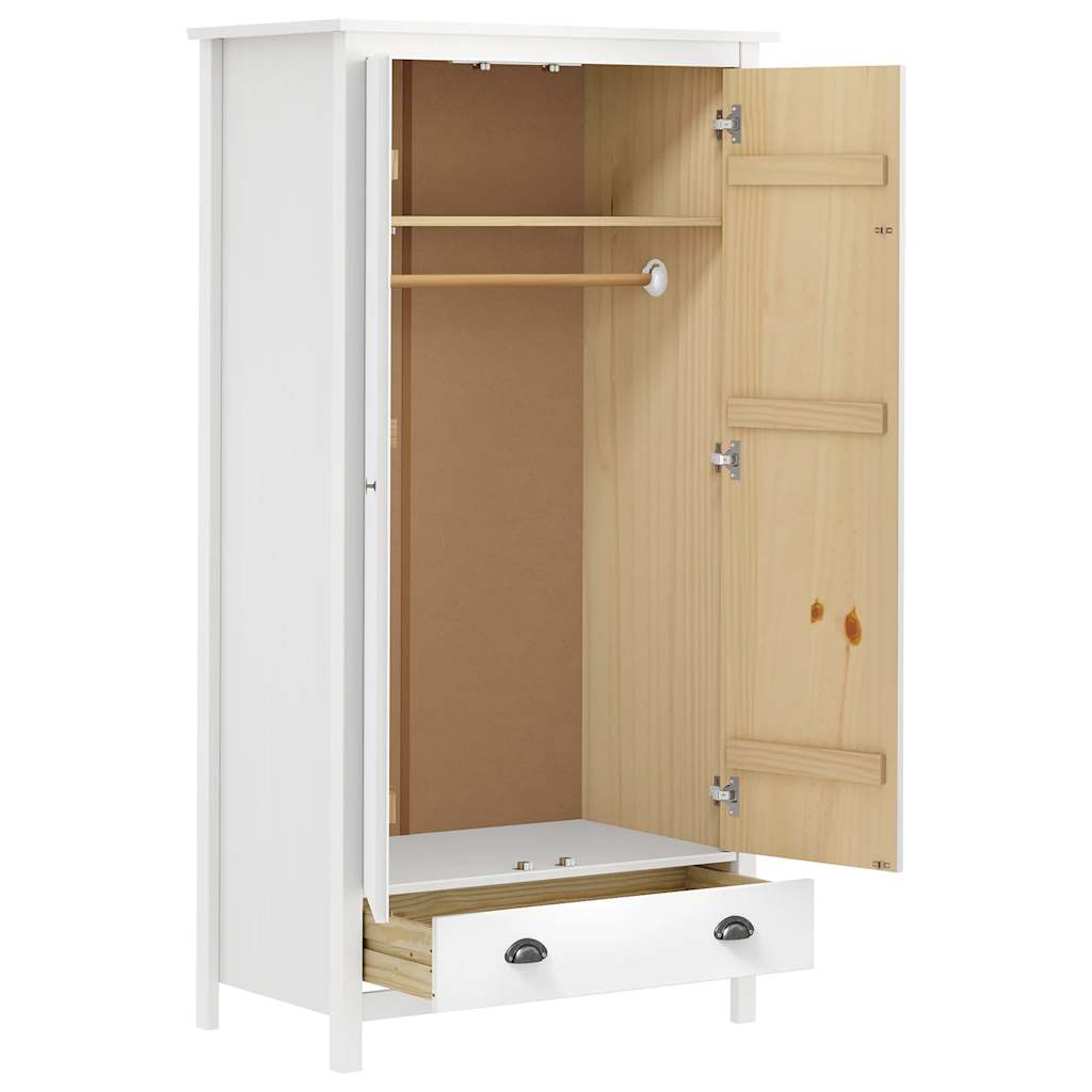 Kleiderschrank mit 2 Türen Hill 89x50x170 cm Massivholz Kiefer
